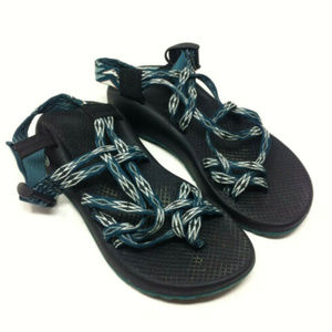 Chaco ZX 2 Blue Rubber Sport Comfort Sandals Sz 8
